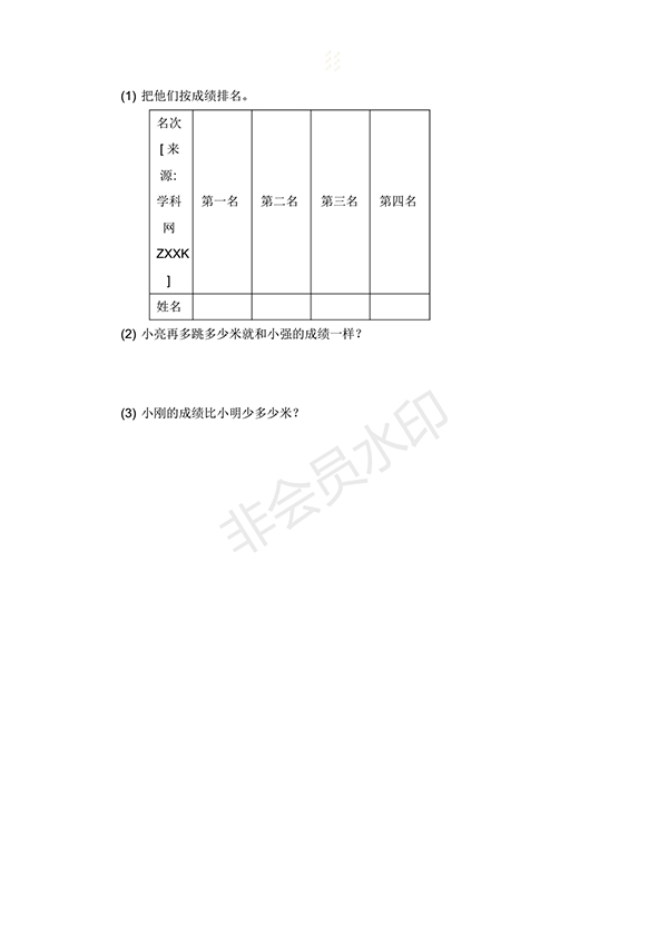 2018人教新課標(biāo)三年級(jí)數(shù)學(xué)下冊(cè)期末測(cè)試卷試題及答案