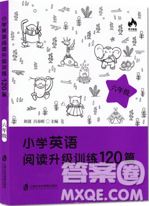 2018年六年級(jí)小學(xué)英語(yǔ)閱讀升級(jí)訓(xùn)練120篇參考答案