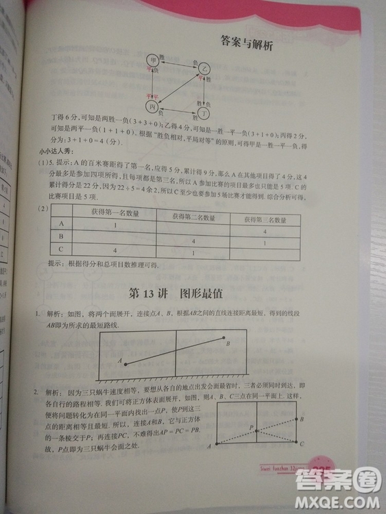 思維拓展32講2018版小學(xué)數(shù)學(xué)四年級參考答案