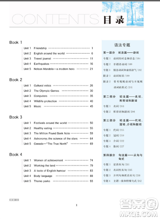 人教版2019新版金榜苑步步高大一輪復(fù)習講義英語參考答案