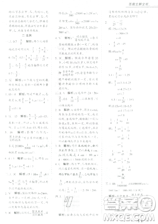 中教萬聯(lián)2018小升初名校直通車數(shù)學(xué)參考答案