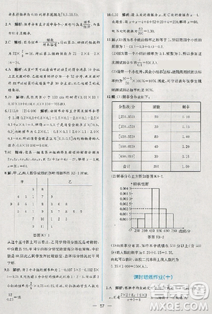 2018版同步導(dǎo)學(xué)案課時(shí)練數(shù)學(xué)必修3人教A版參考答案