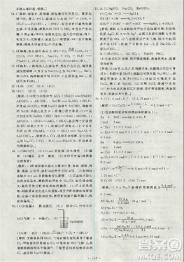 2018天舟文化能力培養(yǎng)與測試化學必修1人教版答案答案