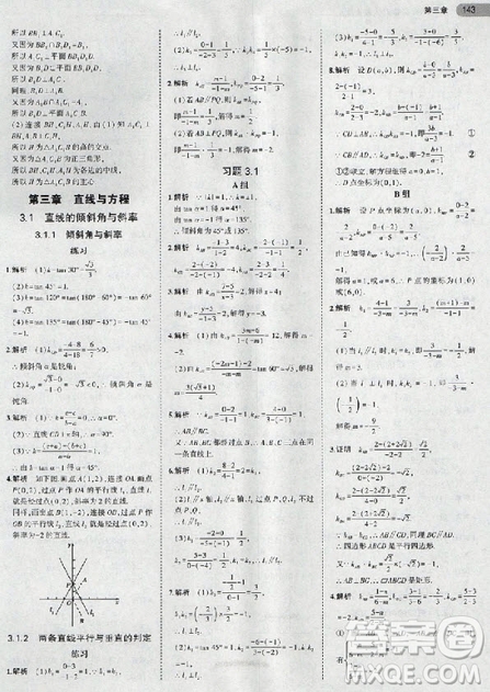 2018年高中數(shù)學(xué)必修2人教版教材答案