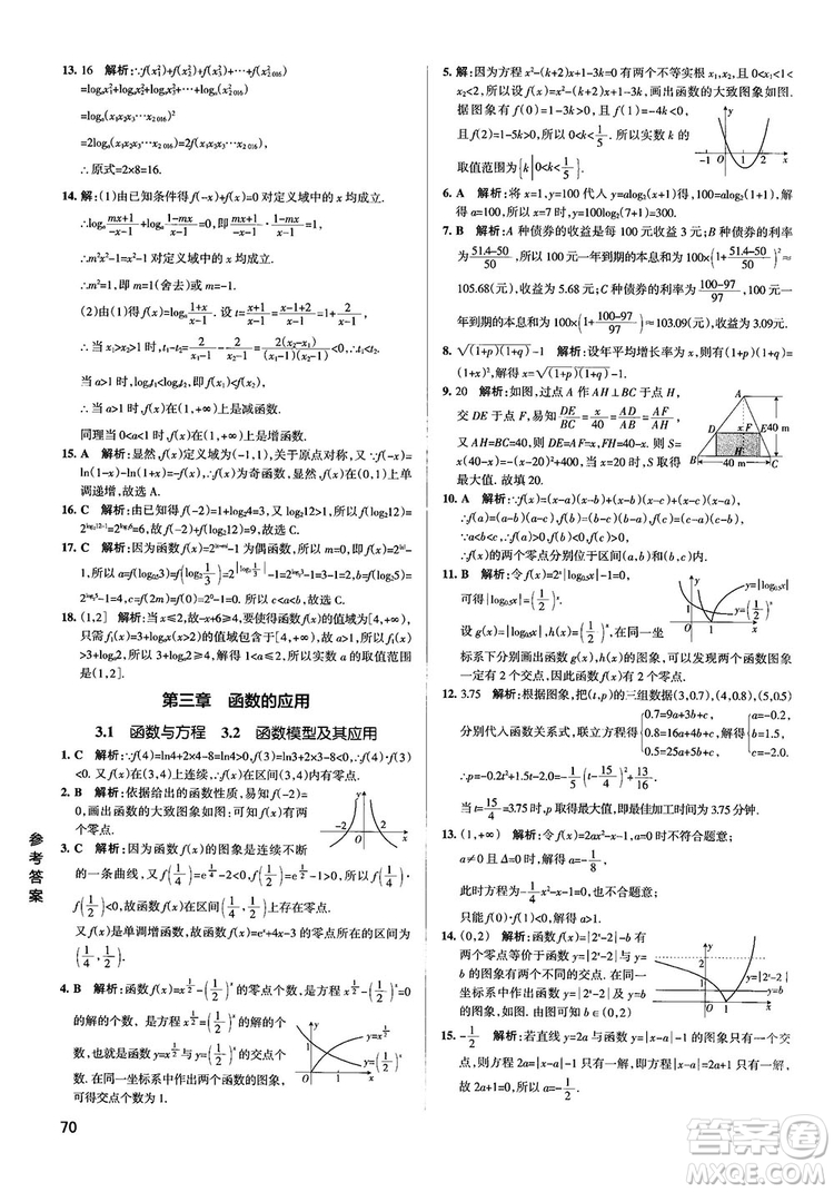 2019PASS綠卡圖書學(xué)霸錯(cuò)題筆記高中數(shù)學(xué)參考答案