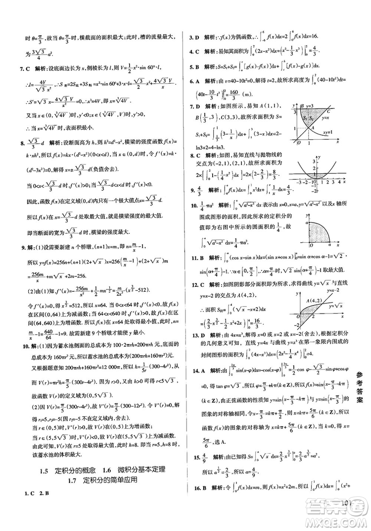 2019PASS綠卡圖書學(xué)霸錯(cuò)題筆記高中數(shù)學(xué)參考答案