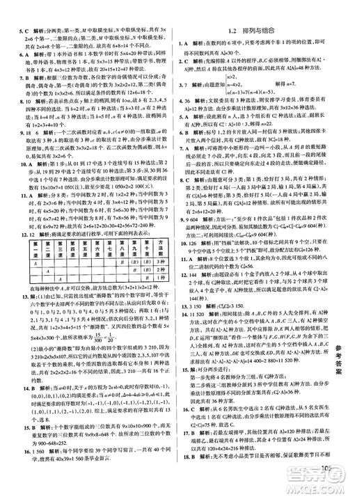 2019PASS綠卡圖書學(xué)霸錯(cuò)題筆記高中數(shù)學(xué)參考答案