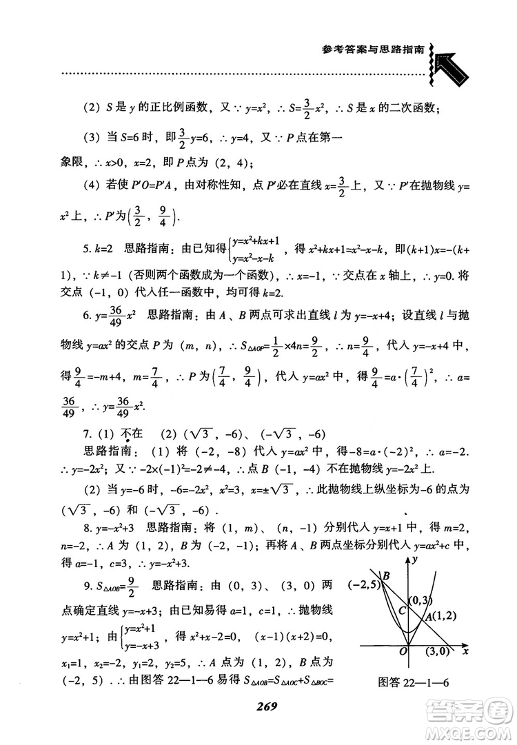 2018年新版秋季尖子生題庫數(shù)學(xué)9年級(jí)上冊(cè)RJ人教版參考答案