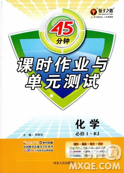 45分鐘課時作業(yè)與單元測試人教版高中化學(xué)必修1參考答案