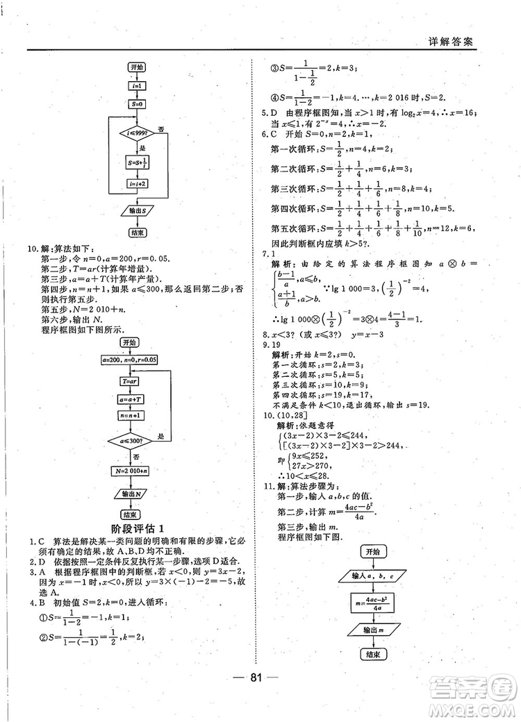 2018年45分鐘課時(shí)作業(yè)與單元測試人教A版高中數(shù)學(xué)必修3參考答案