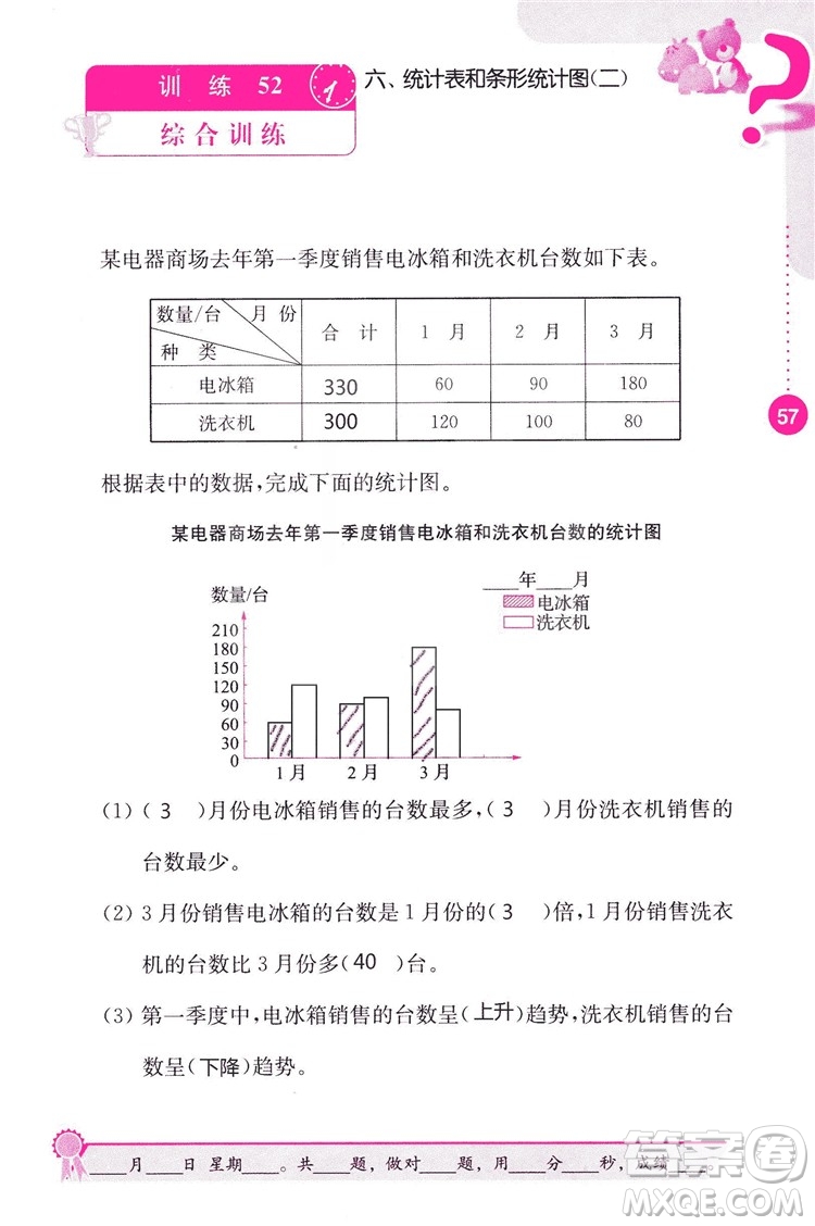 2018秋口算心算速算能力訓(xùn)練提優(yōu)能手小學(xué)數(shù)學(xué)五年級上冊江蘇版答案