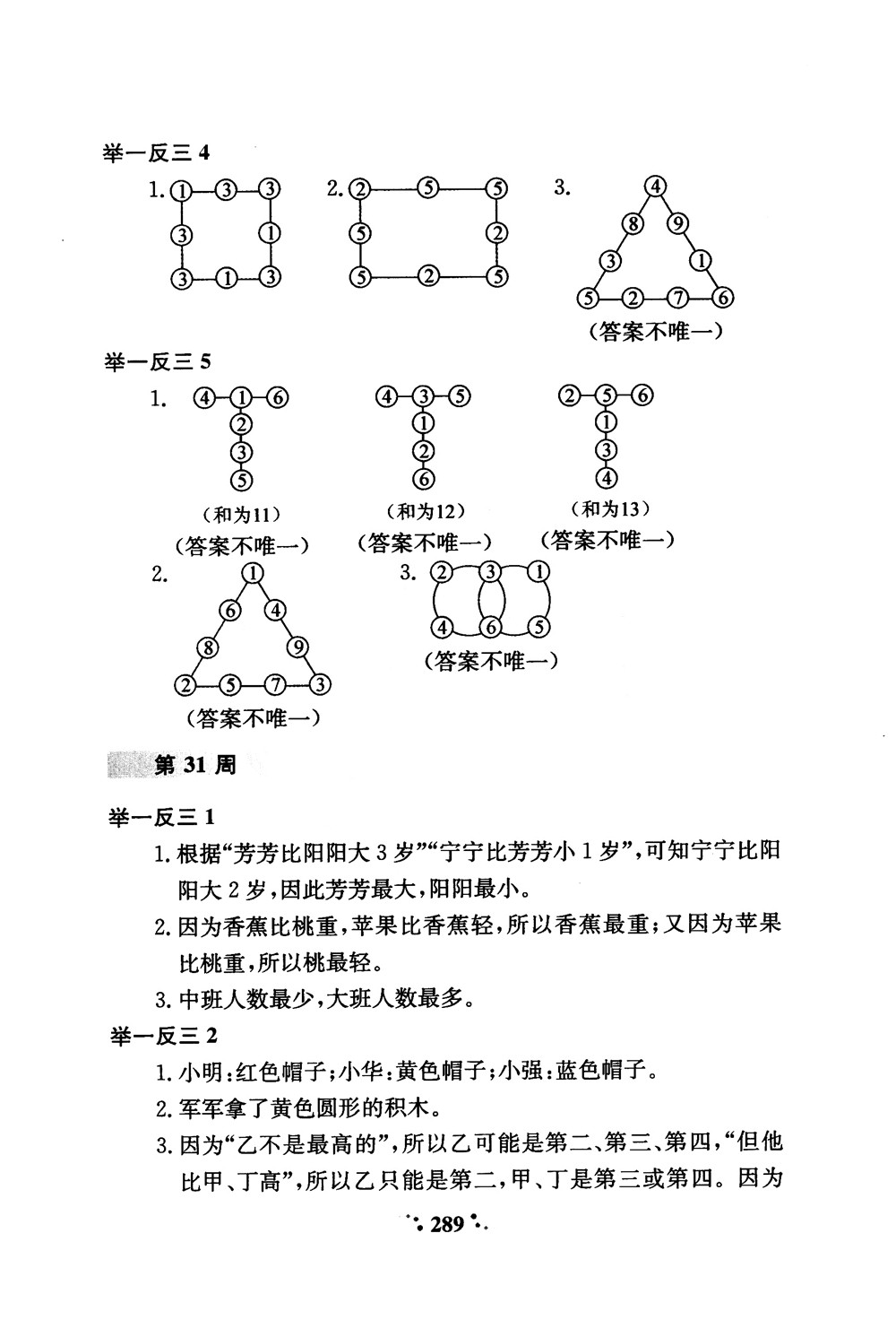 2018年通用版小學(xué)奧數(shù)舉一反三A版二年級(jí)參考答案