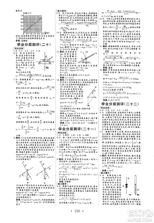 2018秋版課堂新坐標(biāo)高中同步導(dǎo)學(xué)案物理必修一人教版答案