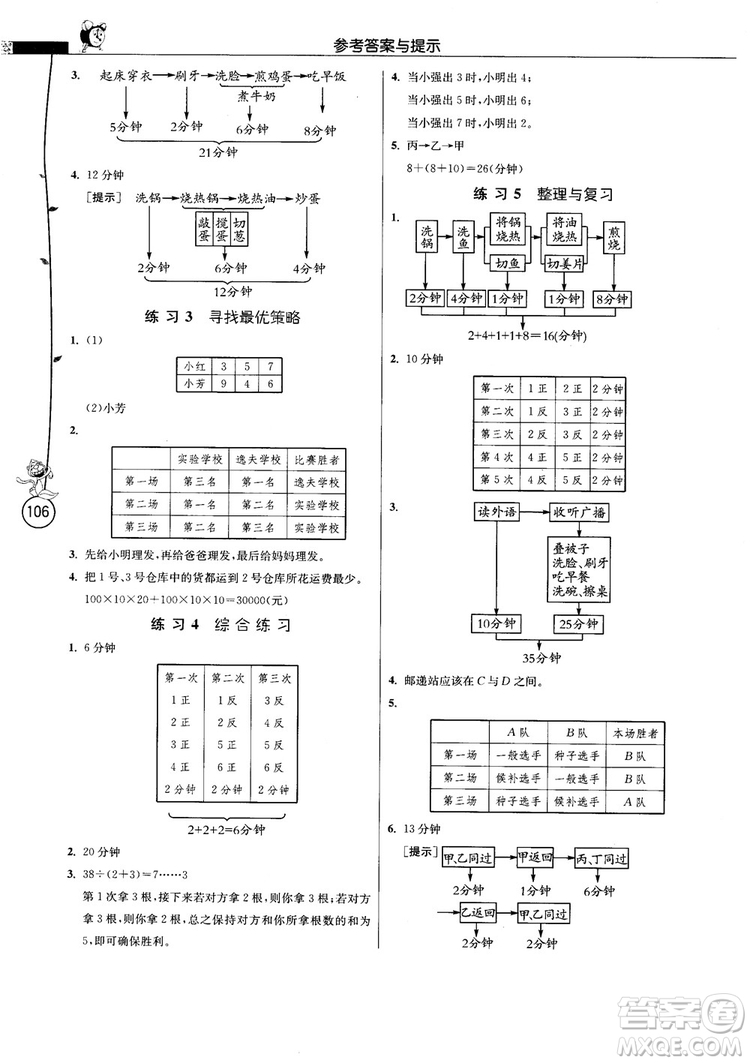 江蘇人民出版社2018春雨小學(xué)數(shù)學(xué)應(yīng)用題解題高手4年級(jí)上冊(cè)人教版參考答案