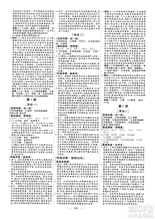 2018版三維設(shè)計(jì)高三一輪高考總復(fù)習(xí)生物參考答案