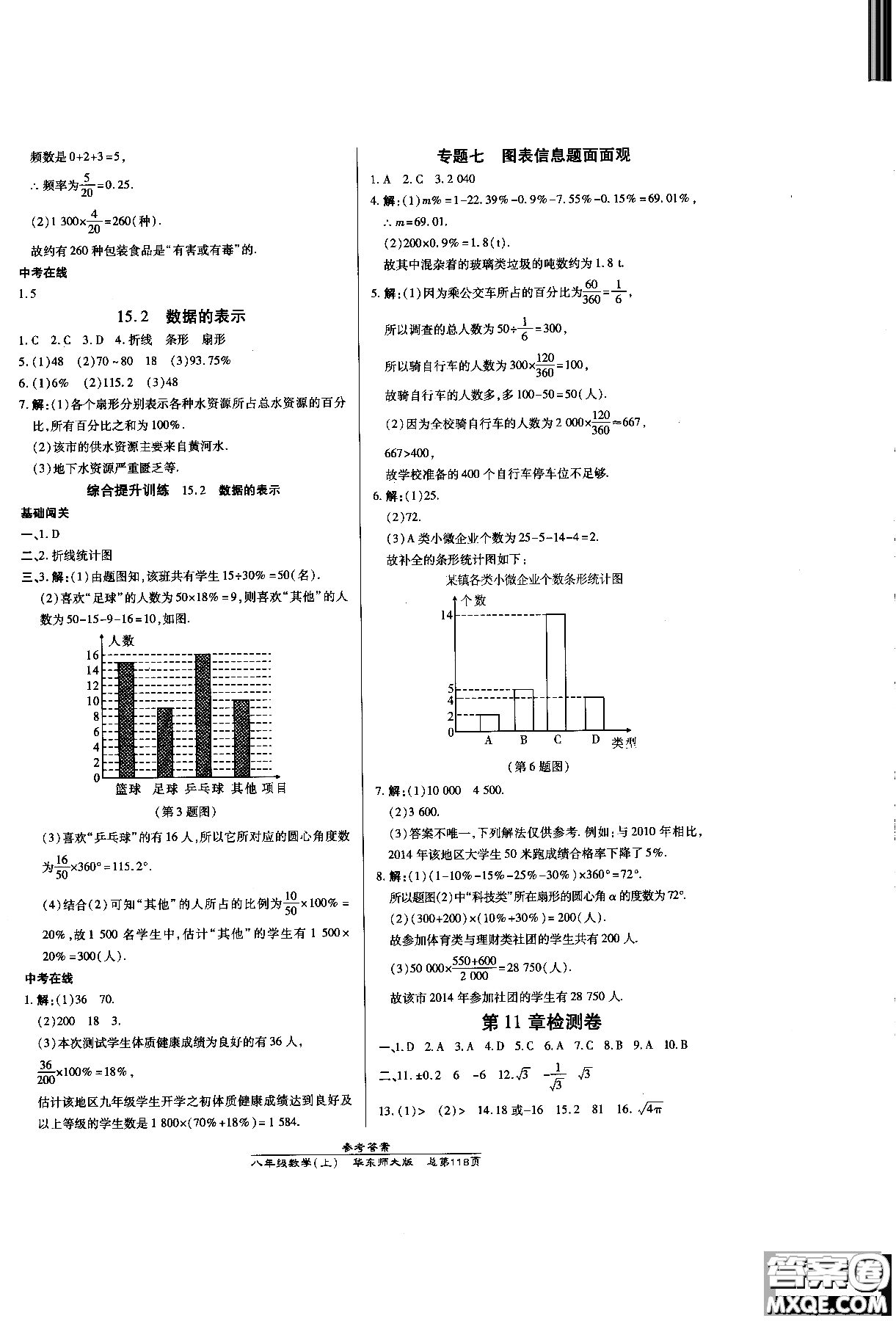 9787513104265高效課時通數(shù)學(xué)八年級上華東師大版2018參考答案