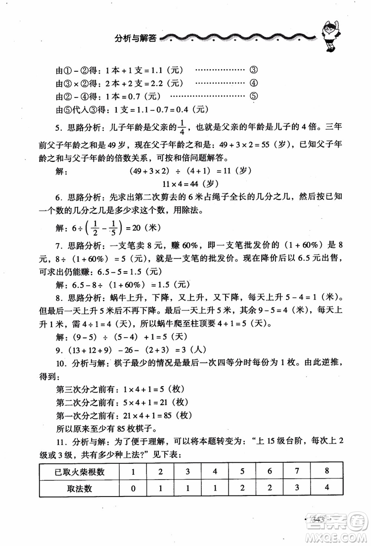 2018新課標(biāo)小學(xué)數(shù)學(xué)應(yīng)用題大全四年級(jí)參考答案