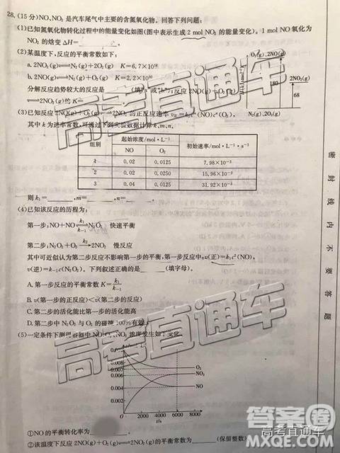 2018年11月廣東金太陽百校聯(lián)考理綜試題及參考答案