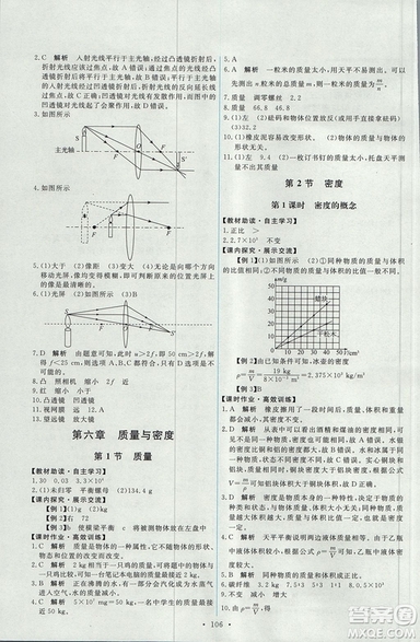 2018天舟文化能力培養(yǎng)與測(cè)試上冊(cè)八年級(jí)物理人教版答案