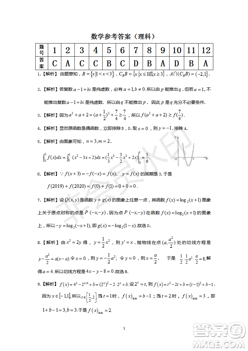 安徽皖東名校聯(lián)盟2019年高三上學期第二次聯(lián)考理數(shù)試題及答案解析