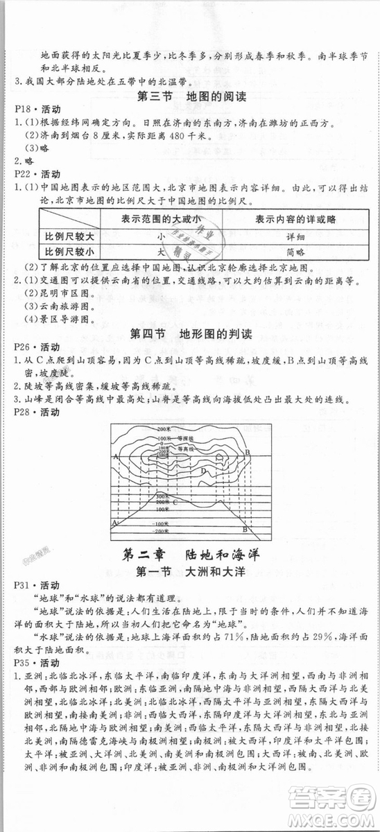 9787543083677學(xué)練優(yōu)地理七年級上冊2018秋優(yōu)翼叢書J版RJ人教版答案