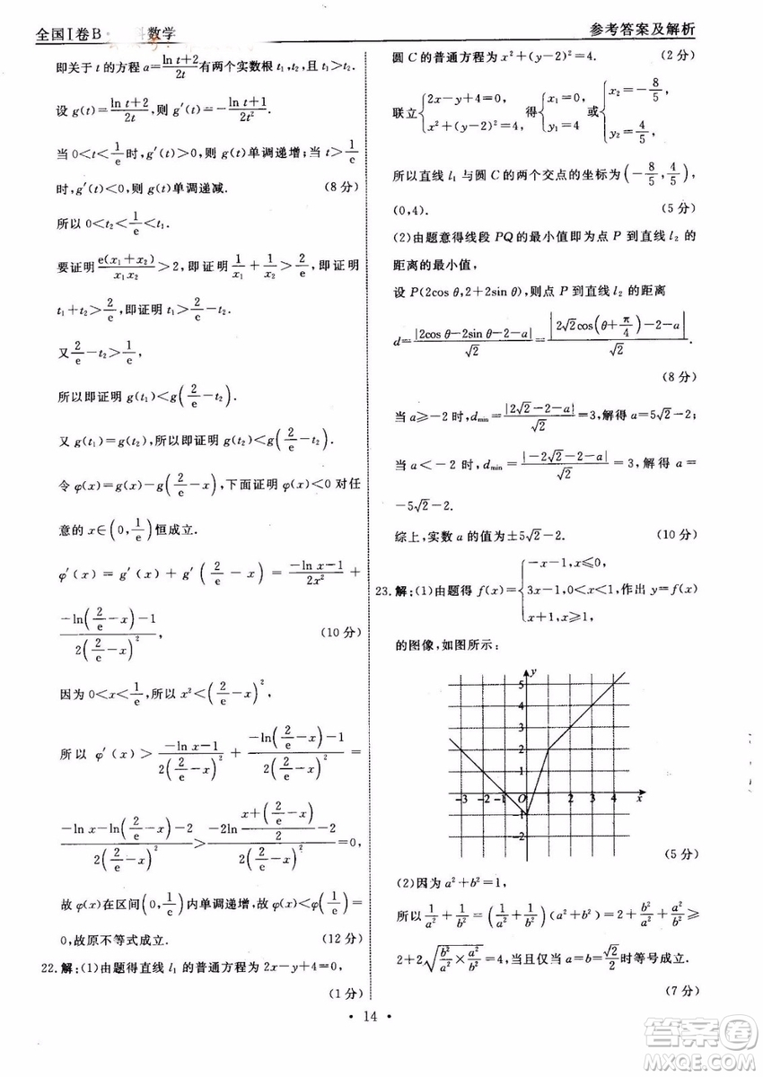 衡中同卷2019年調(diào)研卷普通高等學(xué)校招生全國(guó)統(tǒng)一考試模擬理科數(shù)學(xué)三試題及答案