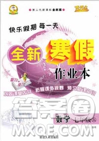 2019年優(yōu)秀生全新寒假作業(yè)本七年級人教版數(shù)學(xué)答案