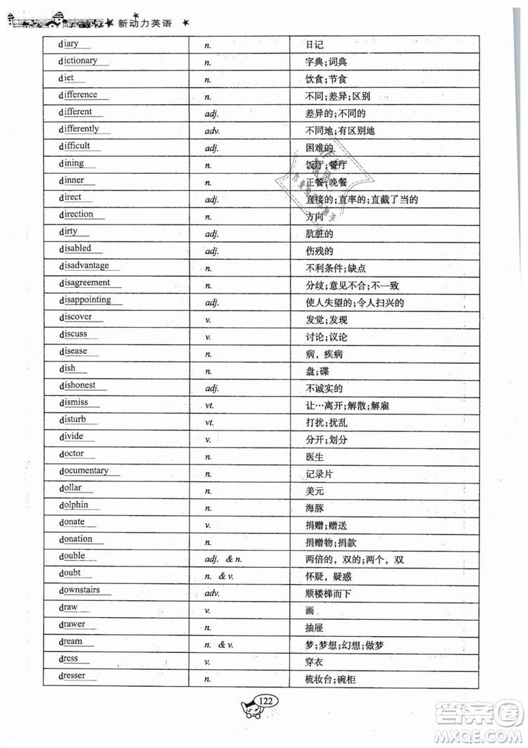 全新版2019新動力英語螺旋學(xué)習(xí)法人教版九年級下冊參考答案