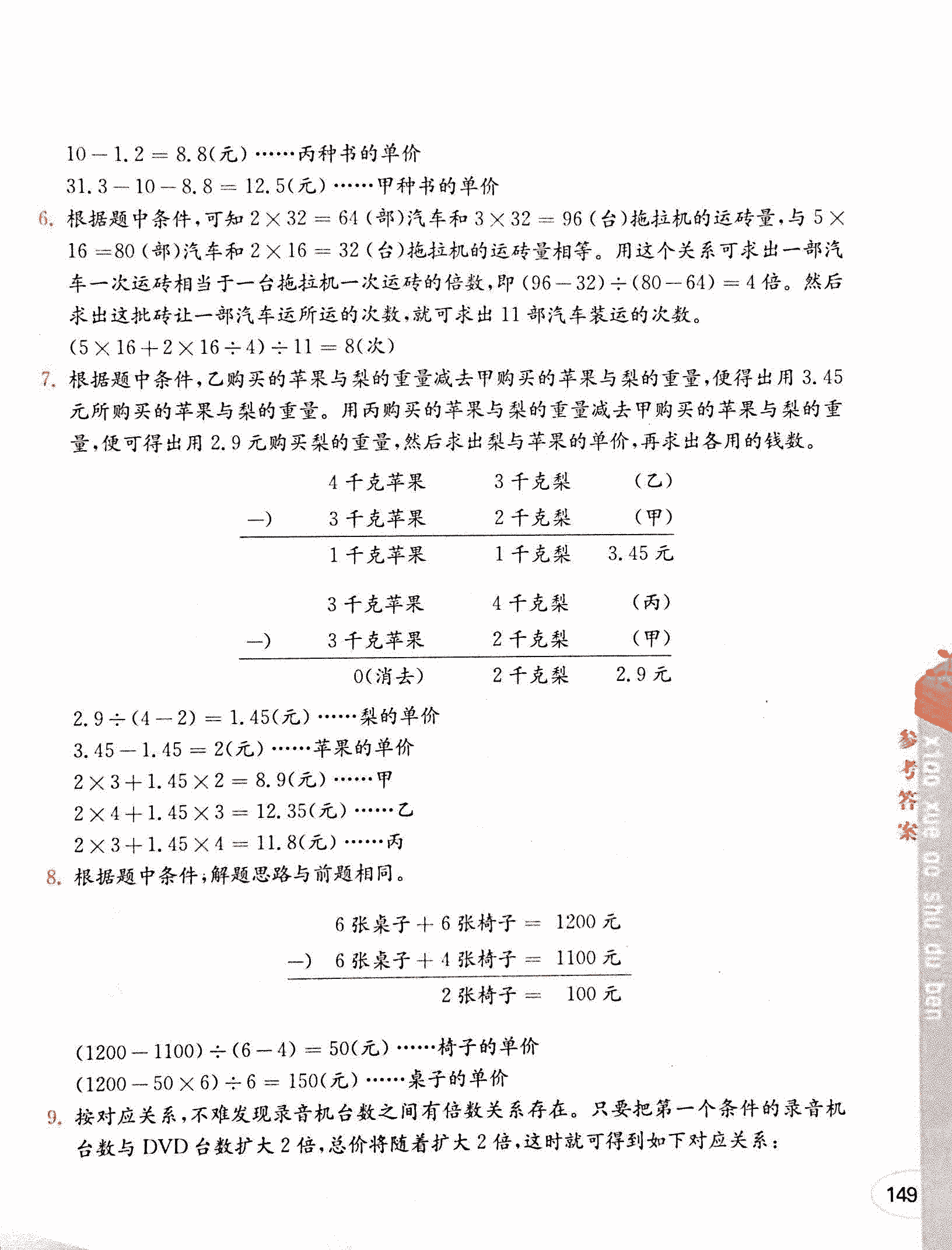 2019年小學(xué)奧數(shù)讀本創(chuàng)新提升版五年級參考答案