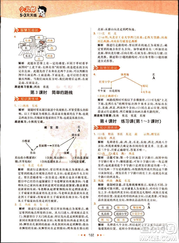 2019春季53天天練三年級(jí)下冊(cè)數(shù)學(xué)人教RJ版答案