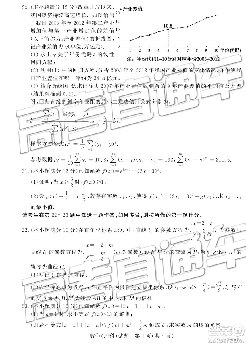 2019年3月德州一模數(shù)學(xué)試題及參考答案