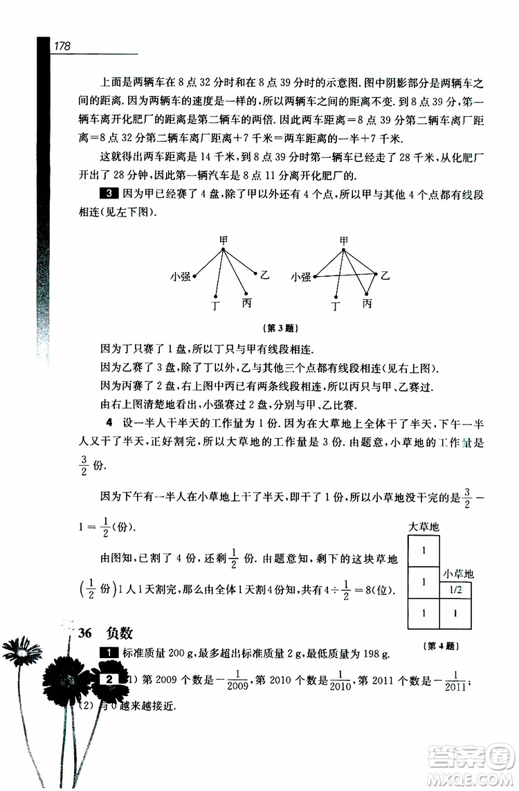 2019年優(yōu)等生數(shù)學六年級第三版參考答案