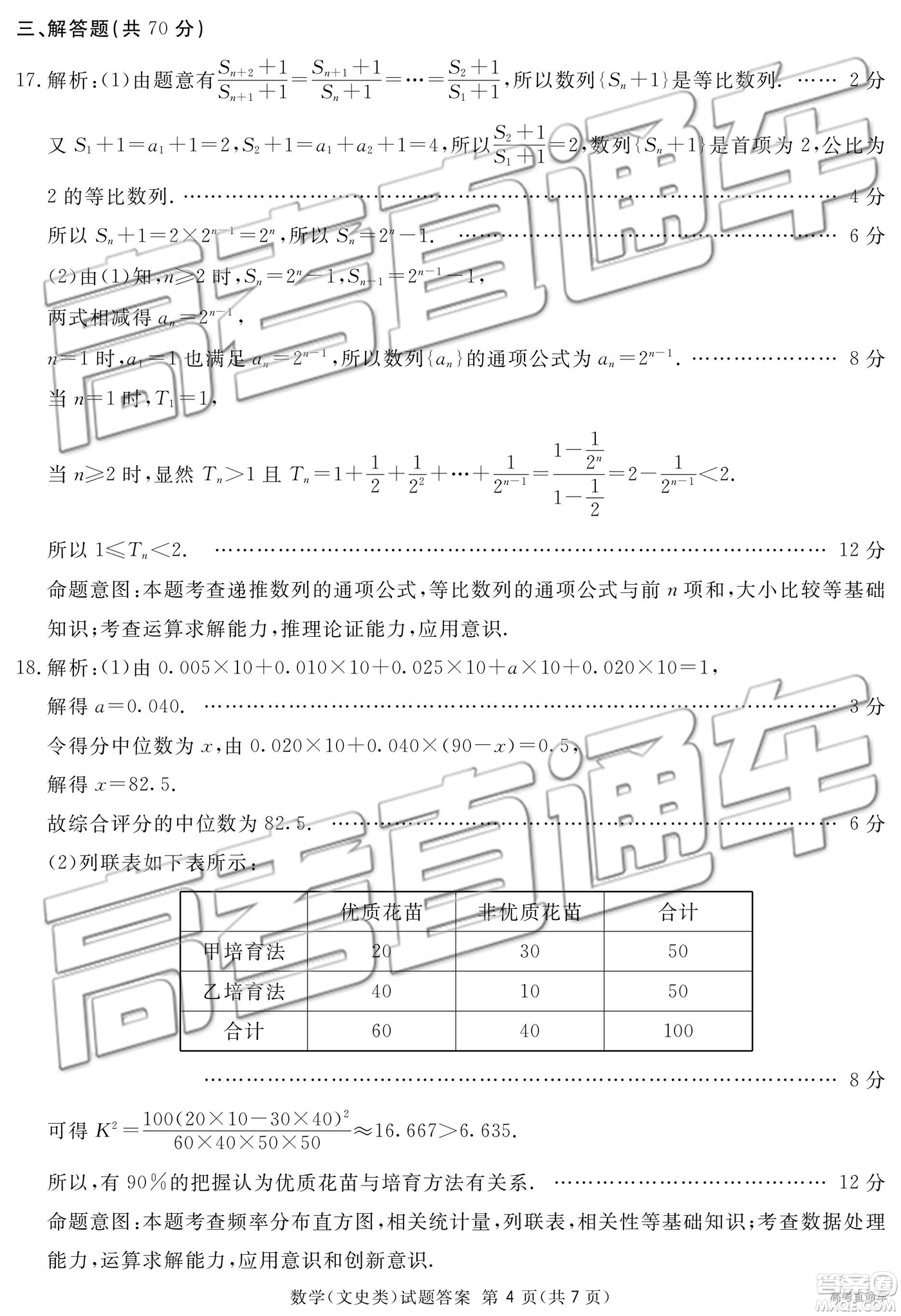 2019年廣安、眉山、遂寧、內(nèi)江、資陽、樂山六市二診文理數(shù)試題及參考答案