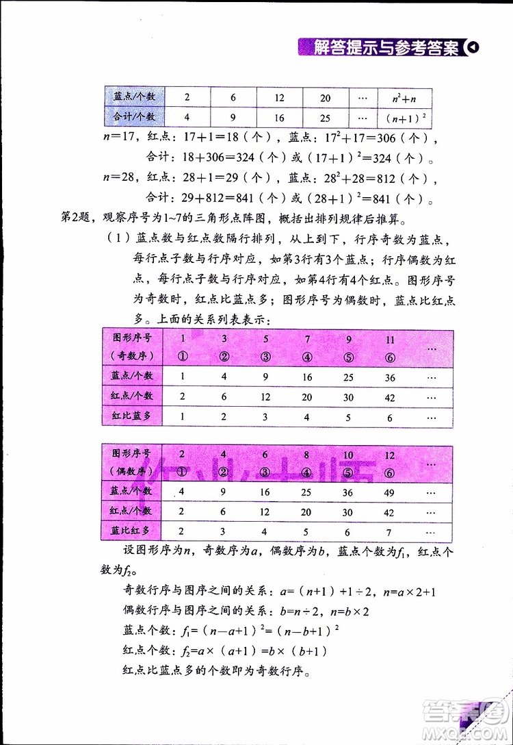 2019年學(xué)數(shù)學(xué)長(zhǎng)智慧四年級(jí)下第8冊(cè)第二版參考答案