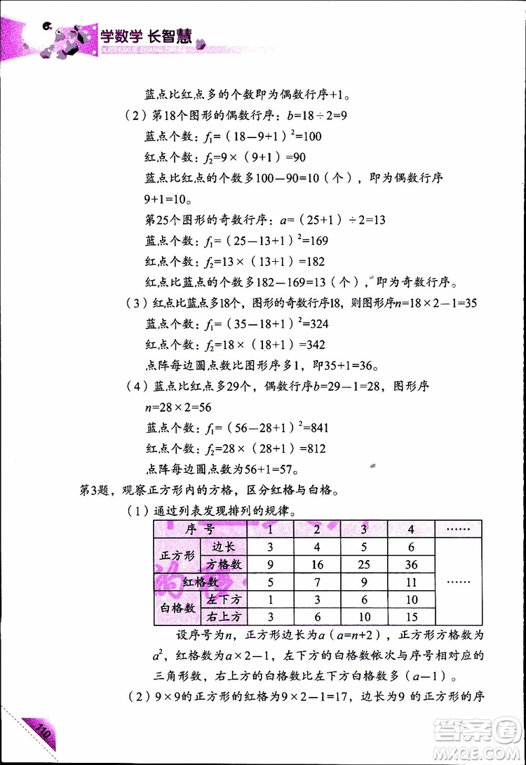 2019年學(xué)數(shù)學(xué)長(zhǎng)智慧四年級(jí)下第8冊(cè)第二版參考答案