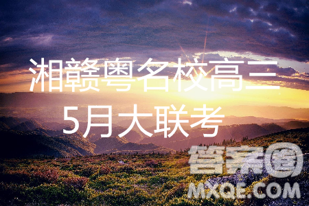 2019屆湘贛粵名校高三5月大聯(lián)考語(yǔ)文試題及答案