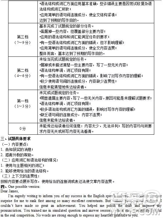 2019年浙江省名校新高考研究聯(lián)盟Z20聯(lián)盟第三次聯(lián)考英語(yǔ)試題及答案