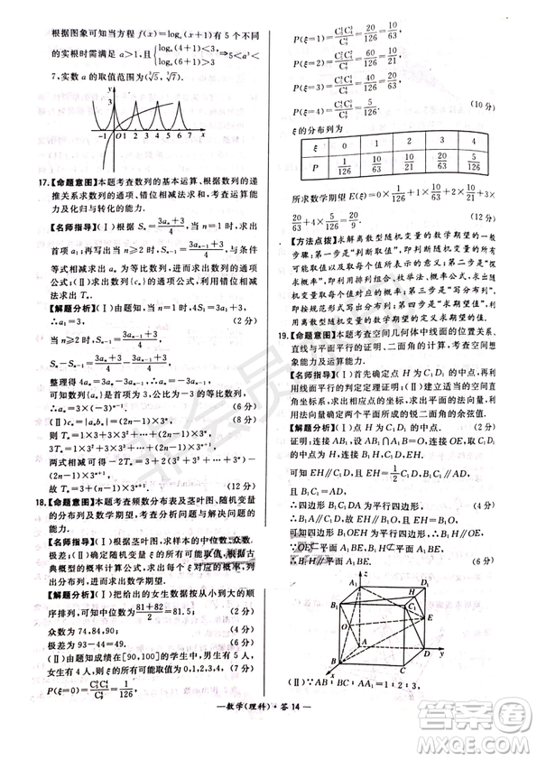 超級全能生2019普通高等學(xué)校招生全國統(tǒng)一考試猜題密卷ABC理數(shù)試題及參考答案