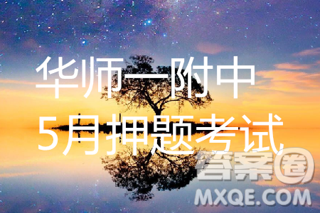 華師一附中2019屆高三5月押題考試理數(shù)答案