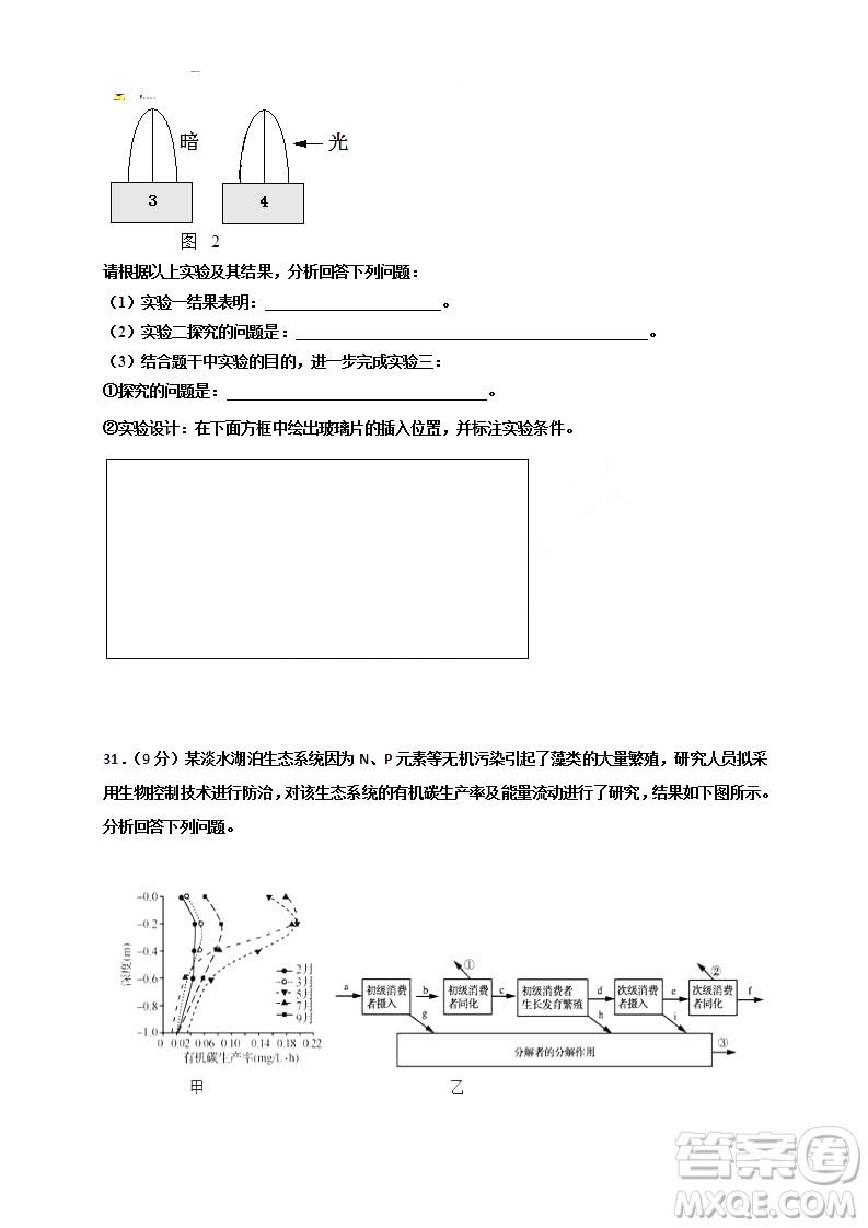 2019年江西省名校臨川一中南昌二中高三5月聯(lián)考理科綜合試題及答案