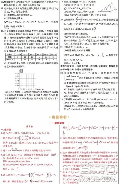 2019年高考終極猜押最后一卷理數(shù)試題及答案