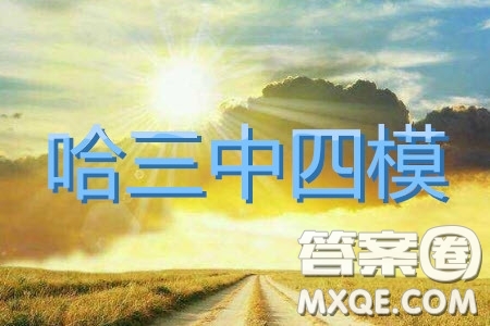 2019年哈三中四模理數(shù)試題及參考答案