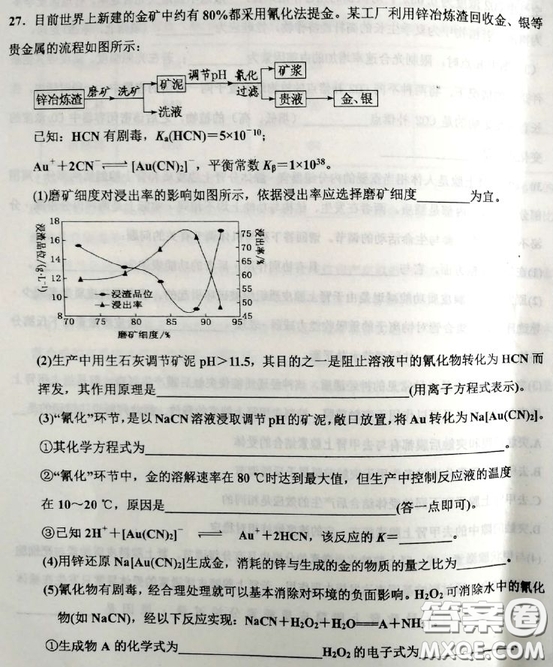 2019河北衡水中學高考前最后一次模擬理綜試題及答案