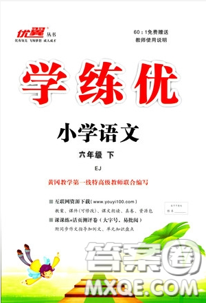 2019優(yōu)翼叢書學(xué)練優(yōu)小學(xué)語文六年級下鄂教版EJ參考答案