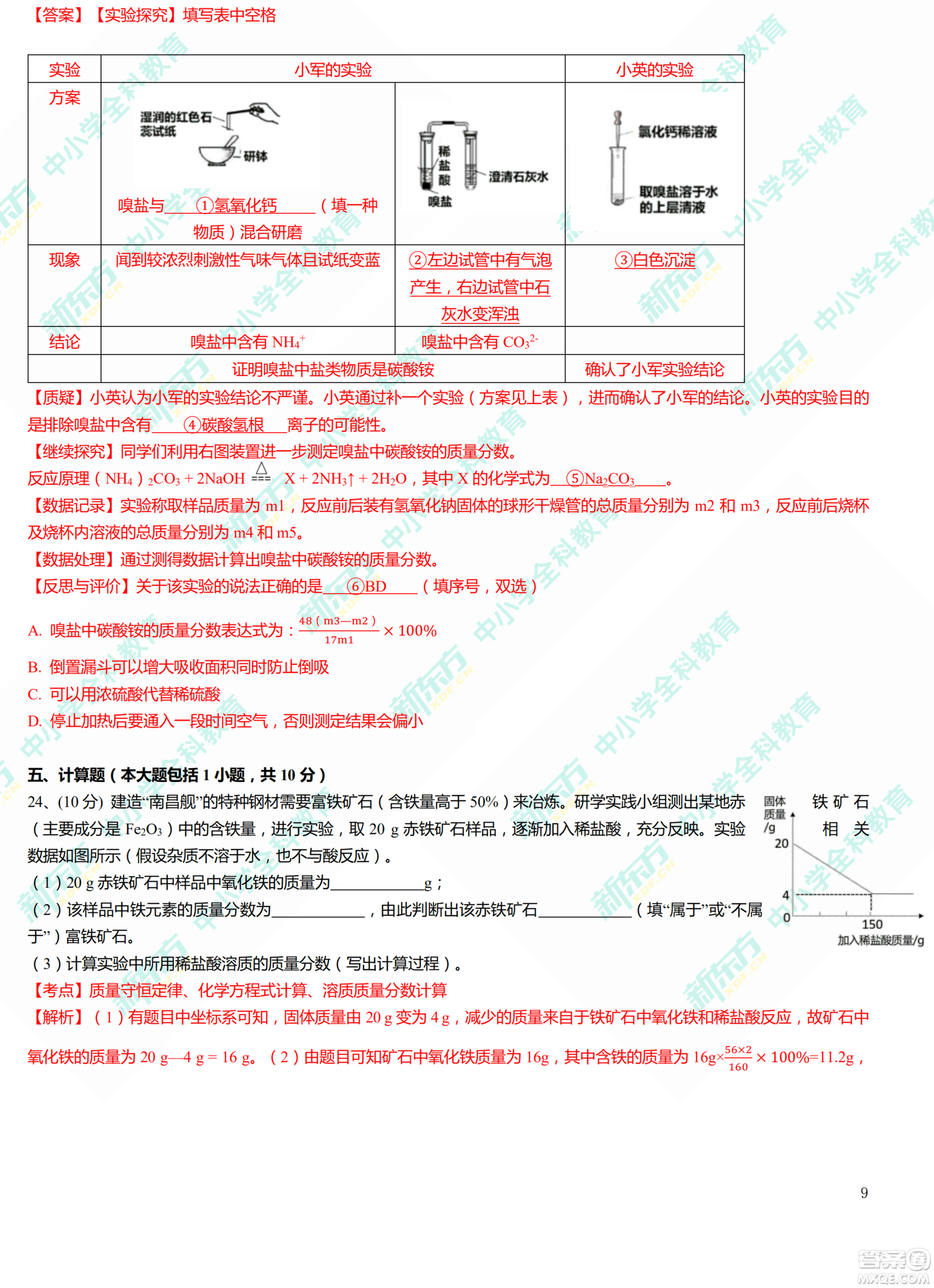 江西省2019年中等學校招生考試化學試題卷及答案