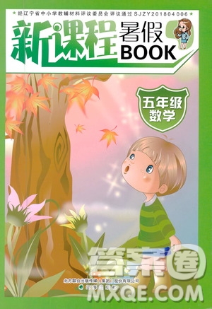 遼海出版社2019版新課程暑假BOOK五年級(jí)數(shù)學(xué)參考答案