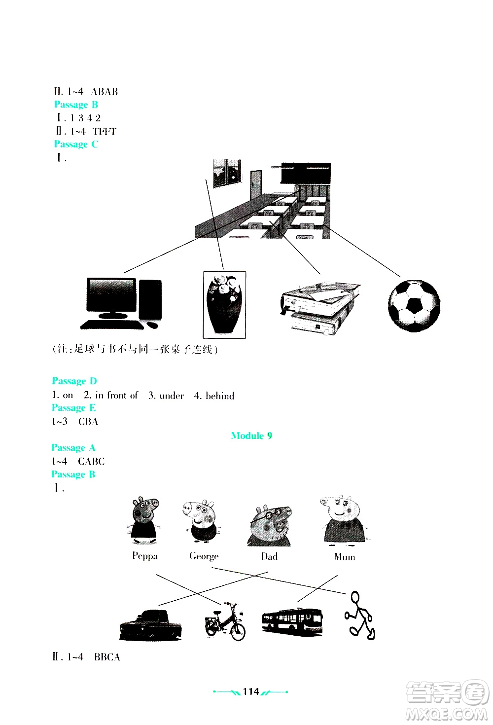 遼寧師范大學(xué)出版社2019年暑假樂園三年級(jí)英語參考答案