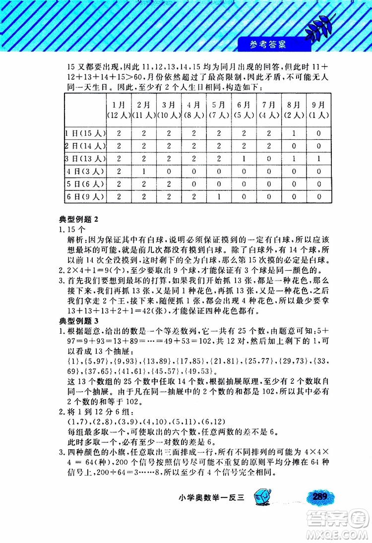 鐘書金牌2019年小學(xué)奧數(shù)舉一反三五年級A版參考答案