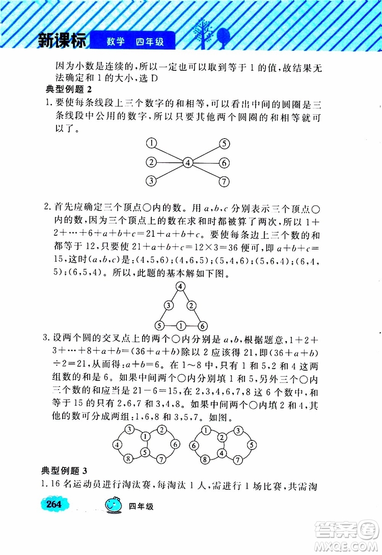 鐘書金牌2019年小學奧數(shù)舉一反三四年級A版參考答案