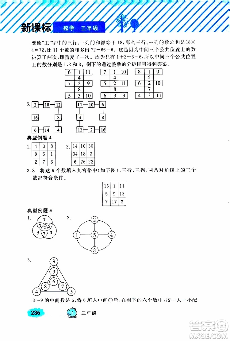 鐘書金牌2019年小學奧數(shù)舉一反三三年級A版參考答案